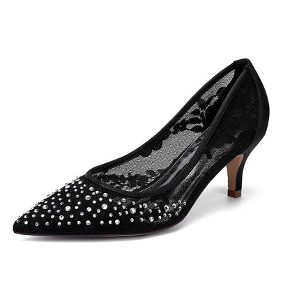 Low Heeled Dress Shoes Rhinestones Formal Low Heels Sparkle Wedding Shoes