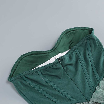 Emerald Green Halter Strap Maxi Dress