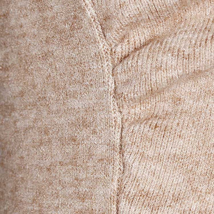 Collar Long Sleeve Knit Dress with Bow Detail – Knitted Dress for Fall & Winter