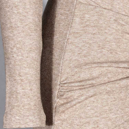 Collar Long Sleeve Knit Dress with Bow Detail – Knitted Dress for Fall & Winter