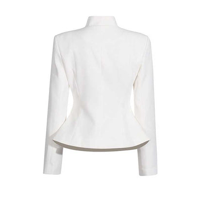 Women's Midi Skirt Suit Standard Collar Long Sleeve Formal Suit