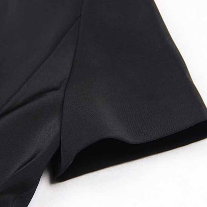 Short Sleeves Double Breasted Gold Button Blazer Dress Women Mini Blazer Dresses