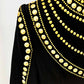 Short Gold Bead Embroidered Dress Mini Dress