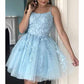 Women's Homecoming Dresses Short Prom Dress Lace Appliques Teens Party Gowns