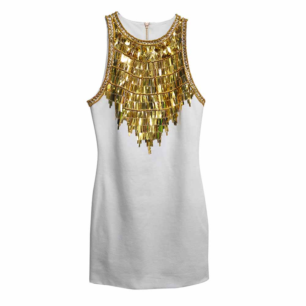 Sequin Mini Dress Gold Metal Pary Sexy Dress SD Dresscode & Fashiontrends Sequin Mini Dress Gold Metal Pary Sexy Dress SD Dresscode & Fashiontrends
