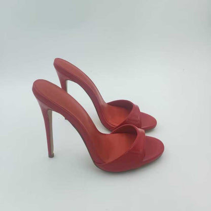 Women Chic Heels Pointed Toe Slip-on Mules Sandals