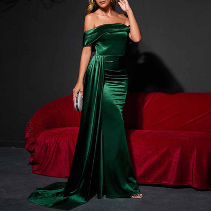Women's Off Shoulder Mermaid Prom Dresses
