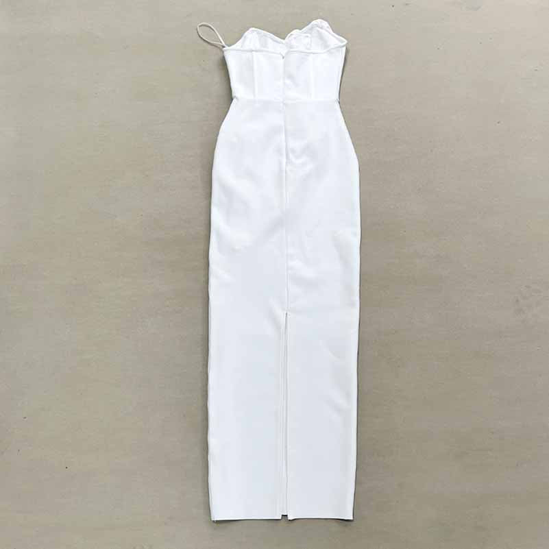 Off Shoulder Body-con Midi Dress With Flower Appliques