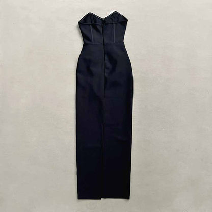 Off Shoulder Body-con Midi Dress With Flower Appliques