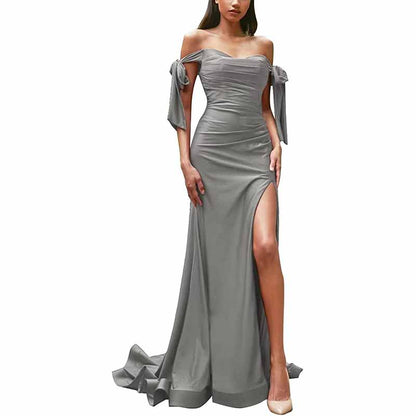 Off Shoulder Bridesmaid Dresses Mermaid Prom Dresses High Slit Formal SD Dresscode & Fashiontrends Off Shoulder Bridesmaid Dresses Mermaid Prom Dresses High Slit Formal SD Dresscode & Fashiontrends