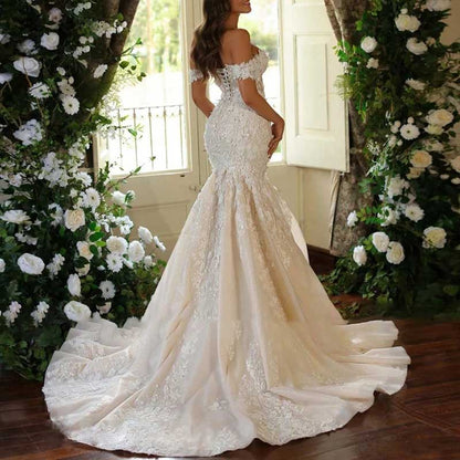 Sweetheart Off The Shoulder Mermaid Wedding Dress