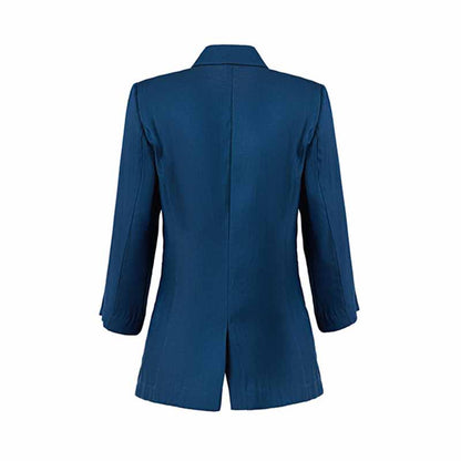 Women Single-Breasted Blazer Solid Color Fashion Blazer Jacket