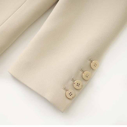 One Button Beaded Pantsuit – Women's Business Suit for Office & Evening