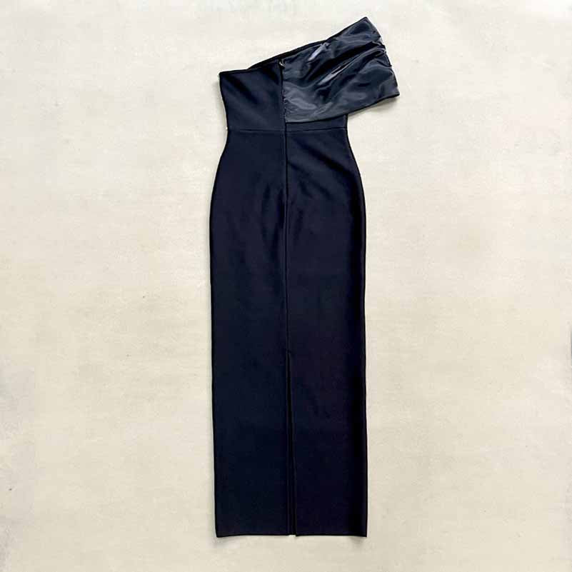 Sexy One Shoulder Bodycon Dress with Beads – Formal Evening Wear