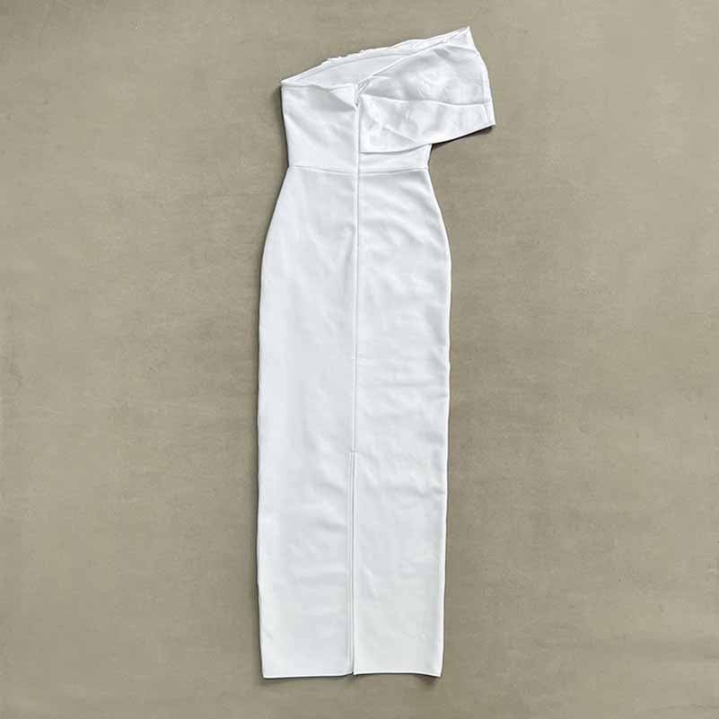 Sexy One Shoulder Bodycon Dress with Beads – Formal Evening Wear