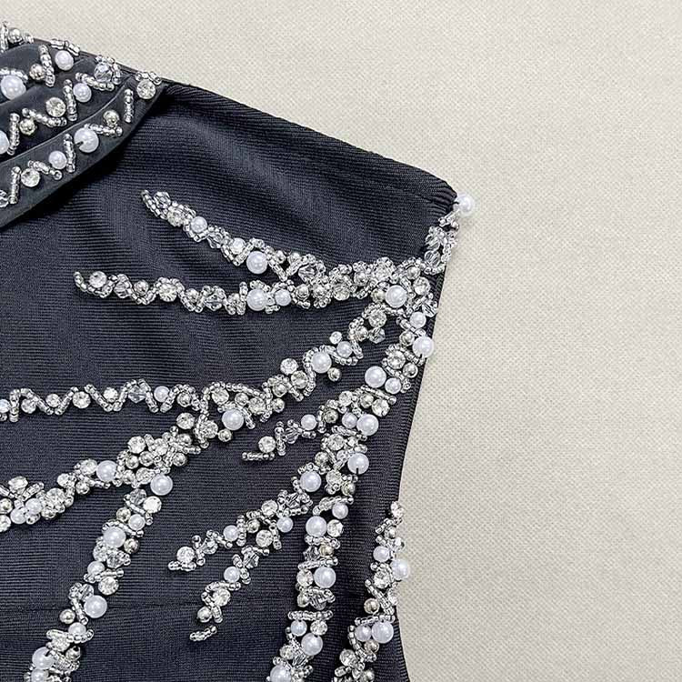 Sexy One Shoulder Bodycon Dress with Beads – Formal Evening Wear