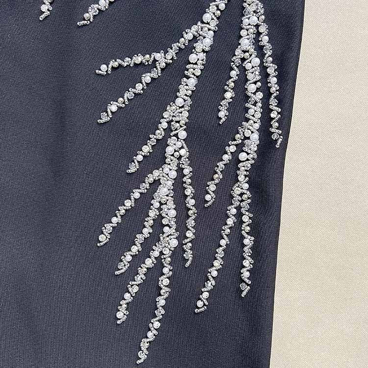 Sexy One Shoulder Bodycon Dress with Beads – Formal Evening Wear