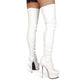 Women's Overknee Matte Boots Dance Platform Stiletto Stretch Thigh High Boots