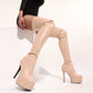 Women's Overknee Matte Boots Dance Platform Stiletto Stretch Thigh High Boots