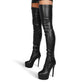 Women's Overknee Matte Boots Dance Platform Stiletto Stretch Thigh High Boots