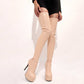 Women's Overknee Matte Boots Dance Platform Stiletto Stretch Thigh High Boots