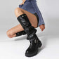 Women’s Knee High Low Heels Boots Pull-On Riding Boots