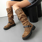 Women’s Knee High Low Heels Boots Pull-On Riding Boots