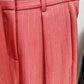 Women's Striped Blazer Set Single Button Diamond Suit Pants Set