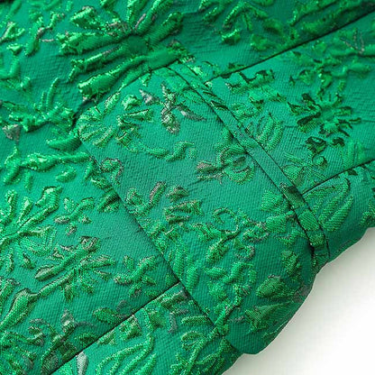 Green 3D Embroidered Suit Formal Pantsuit Stage Performance Two Pieces Suit