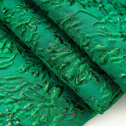 Green 3D Embroidered Suit Formal Pantsuit Stage Performance Two Pieces Suit