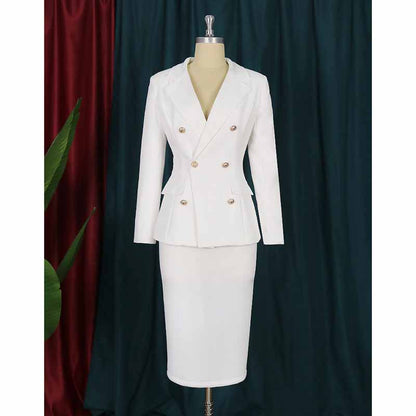 Womens Formal Skirt Suit Long Sleeves Two Pieces Business Suit