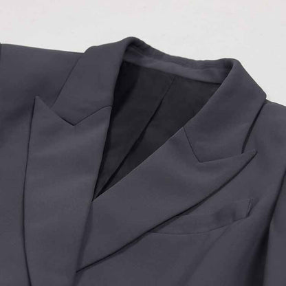 Womens Pantsuit Lace up Trouser Suit Two Pieces Formal Trendy suit