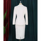 Womens Formal Skirt Suit Long Sleeves Two Pieces Business Suit