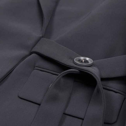 Womens Pantsuit Lace up Trouser Suit Two Pieces Formal Trendy suit