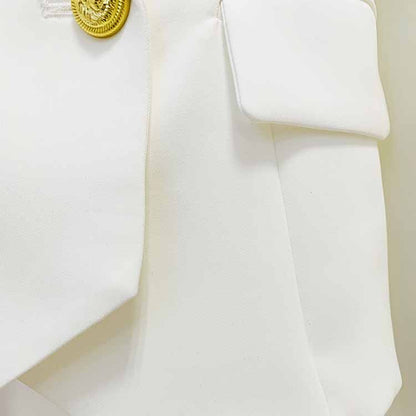 Womens White Pantsuit Pencil Trousers Suit Two Pieces suit