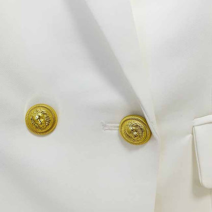 Womens White Pantsuit Pencil Trousers Suit Two Pieces suit