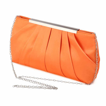 Women's Evening Bag Satin Clutch Wedding Bridal Purse Cocktail Party Prom Handbag