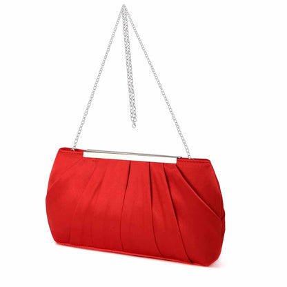 Women's Evening Bag Satin Clutch Wedding Bridal Purse Cocktail Party Prom Handbag