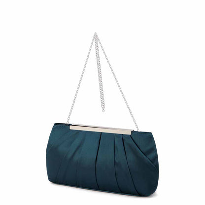 Women's Evening Bag Satin Clutch Wedding Bridal Purse Cocktail Party Prom Handbag