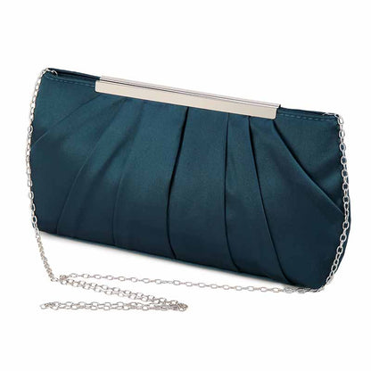 Women's Evening Bag Satin Clutch Wedding Bridal Purse Cocktail Party Prom Handbag