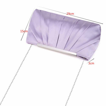 Women's Evening Bag Satin Clutch Wedding Bridal Purse Cocktail Party Prom Handbag