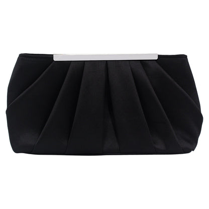 Women's Evening Bag Satin Clutch Wedding Bridal Purse Cocktail Party Prom Handbag