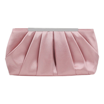 Women's Evening Bag Satin Clutch Wedding Bridal Purse Cocktail Party Prom Handbag