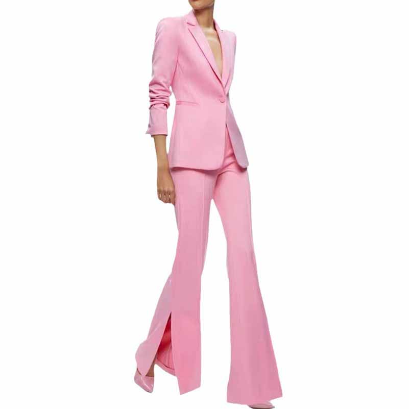 Pink Women's Pantsuit for Wedding Events
