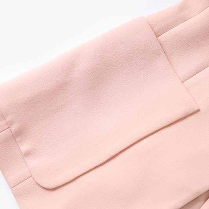 Women's Single Breasted Blazer Double Crepe Two-Tone Jacket