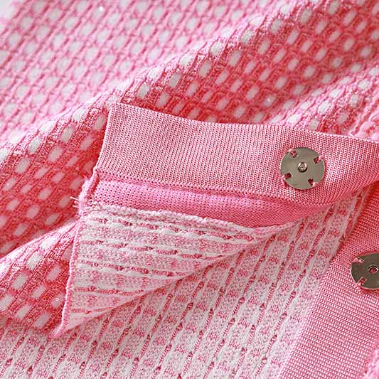 Lurex Knitted Mini Dress Short Sleeve Shirt Dress for Women