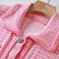 Lurex Knitted Mini Dress Short Sleeve Shirt Dress for Women