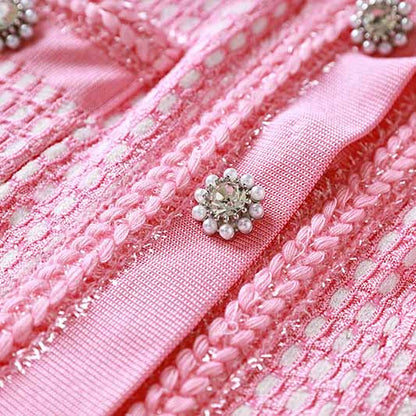 Lurex Knitted Mini Dress Short Sleeve Shirt Dress for Women