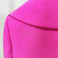 Womens Pink Pantsuit Crop Jacket Trousers Suit