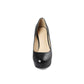 Platform Round Toe High Heel Pumps Chunky High Dress Shoes